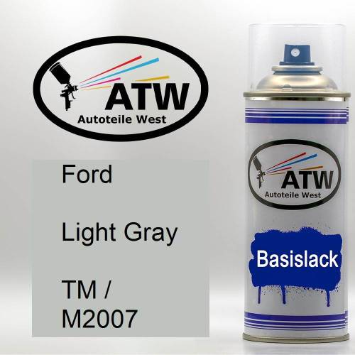 Ford, Light Gray, TM / M2007: 400ml Sprühdose, von ATW Autoteile West.